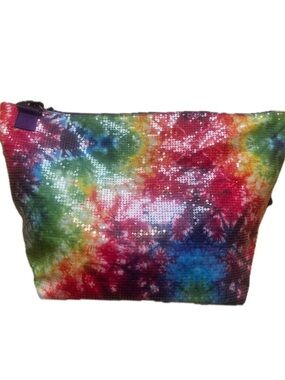 Sequin Rainbow Tie Dye Weekender Tote